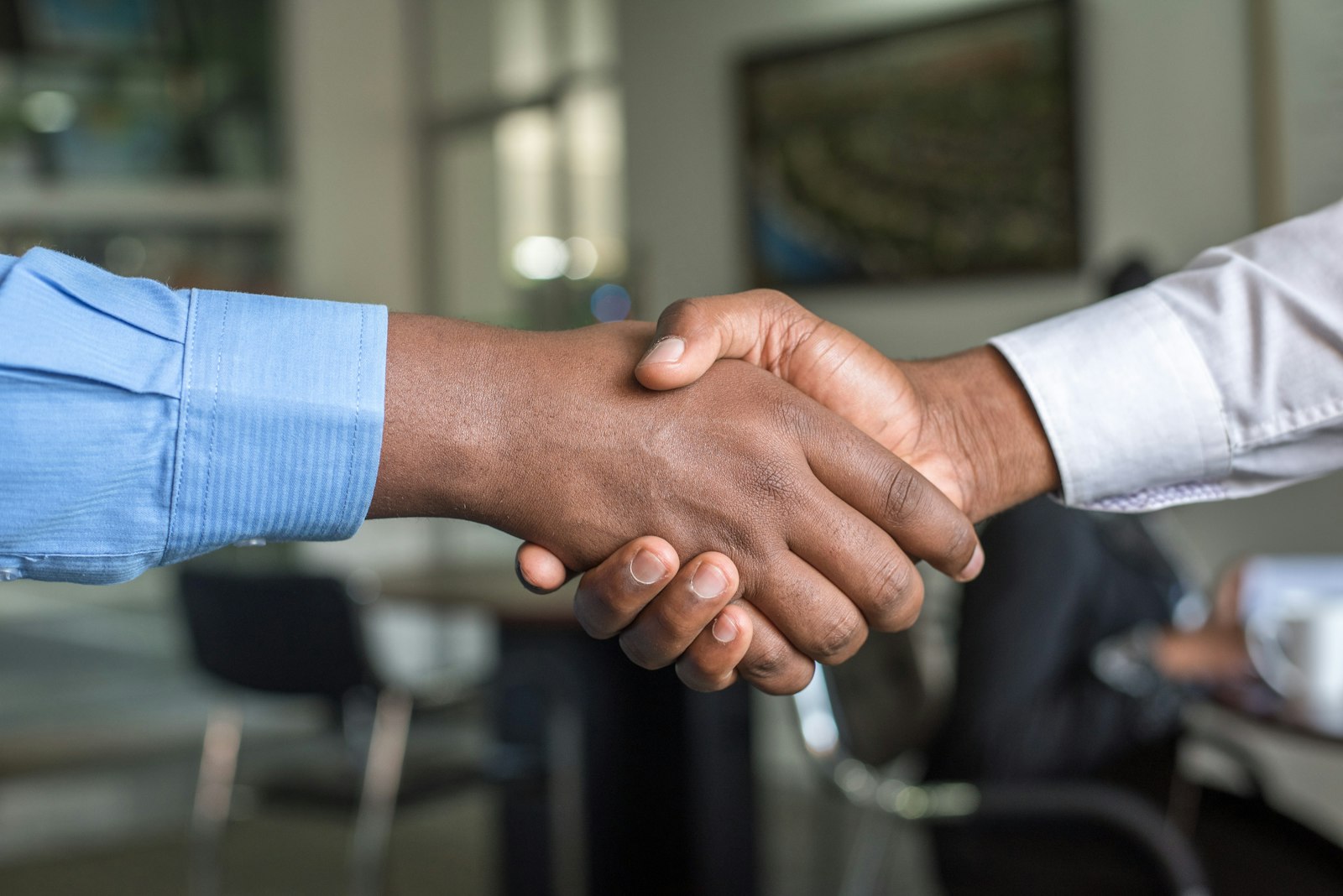 Handshake sealing a service commitment
