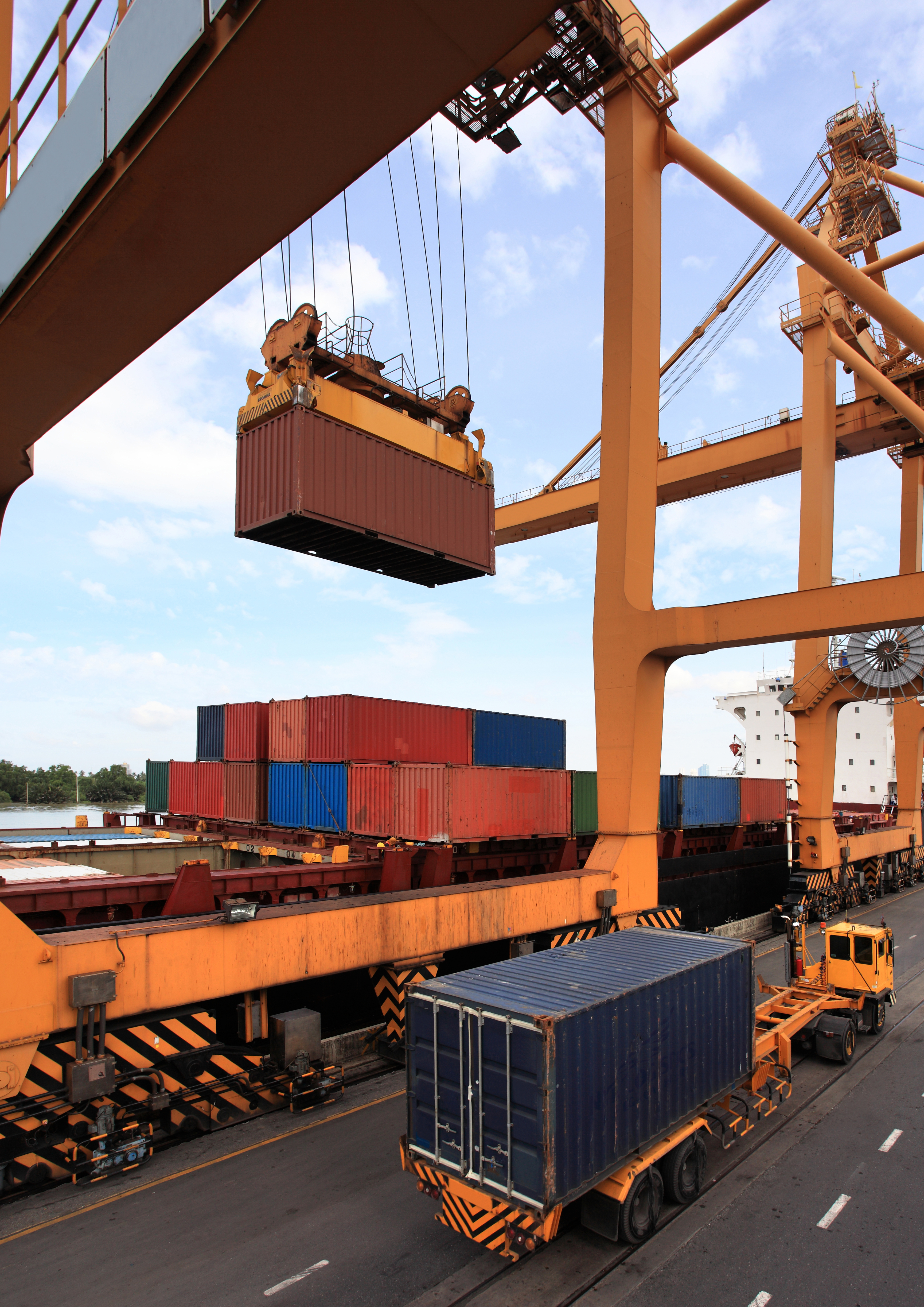 Container loading and unloading