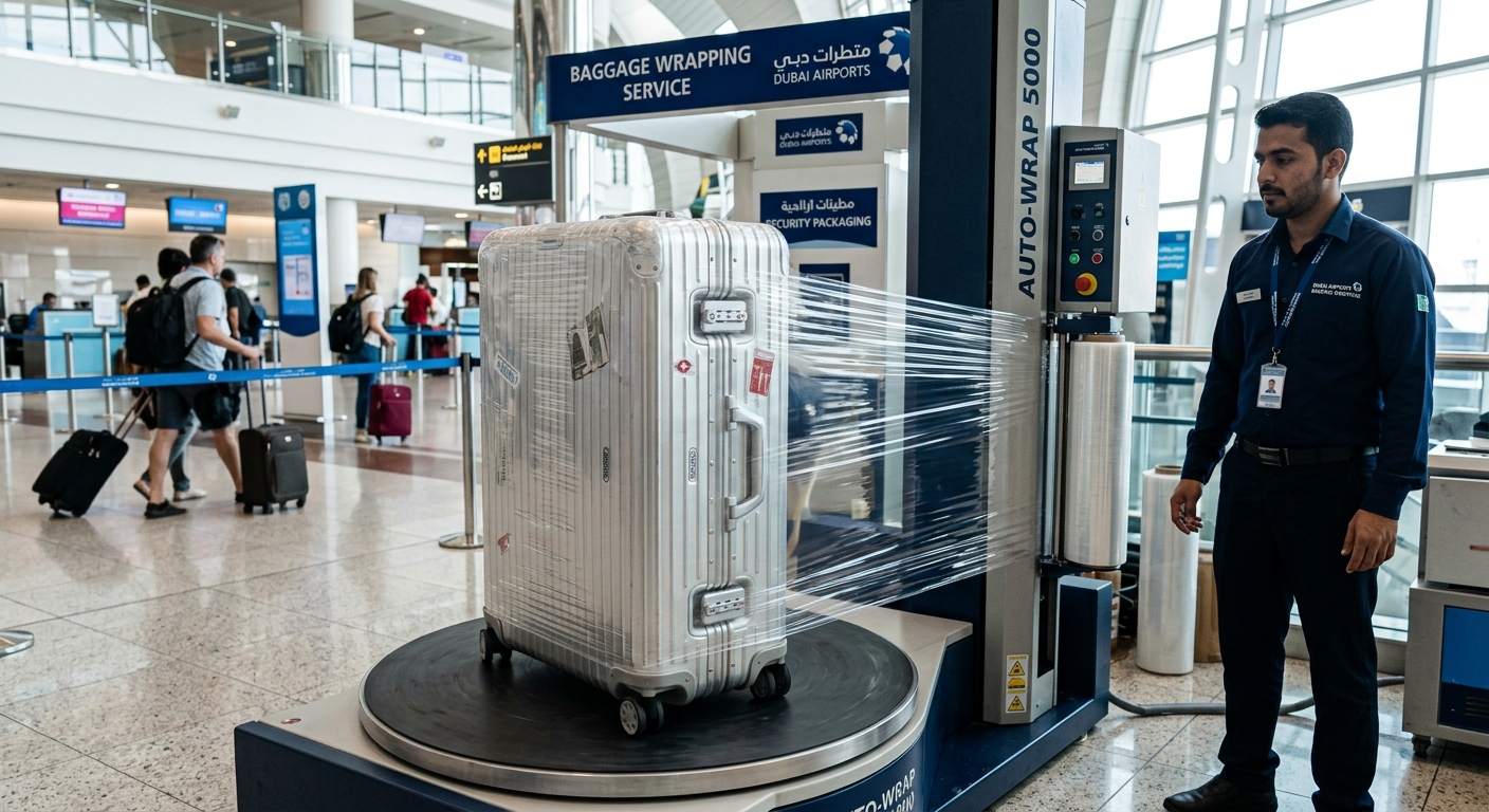 Baggage wrapping services Dubai